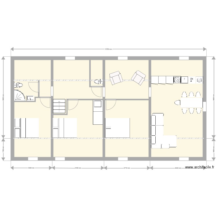 Combles Option A. Plan de 0 pièce et 0 m2