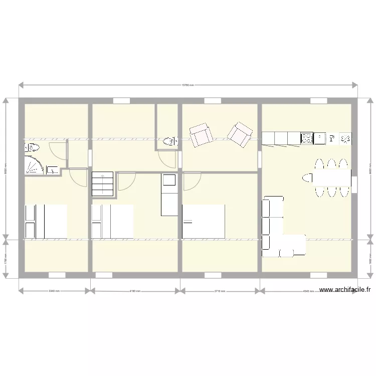 Combles Option A. Plan de Combles Option A. Plan de