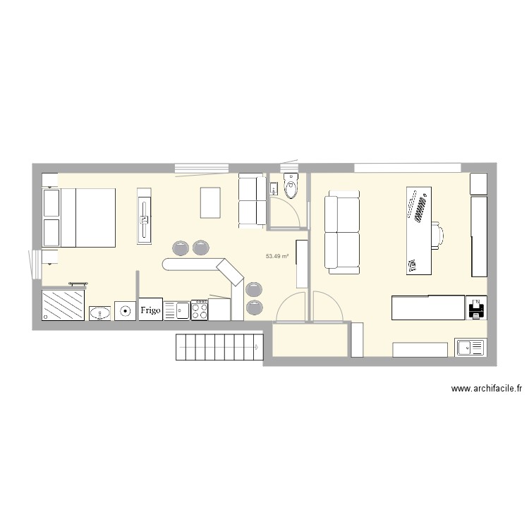 Bureau Studio Caulins 4 25 fev 2020. Plan de 0 pièce et 0 m2