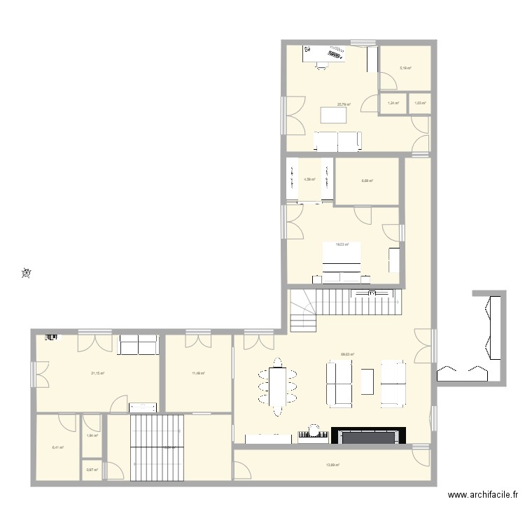 Chambre Marie Gé v2. Plan de 0 pièce et 0 m2