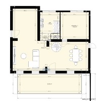 plan interieur apres travaux avec meubles