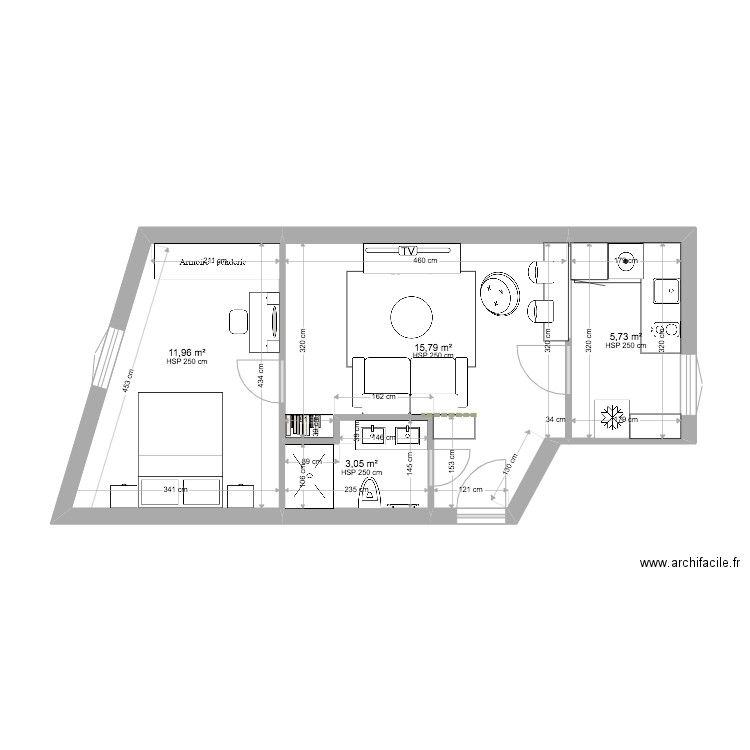 plan architectural neria 3. Plan de 0 pièce et 0 m2