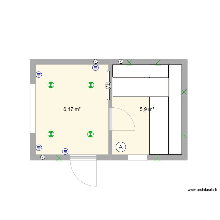 Ahosson. Plan de 0 pièce et 0 m2