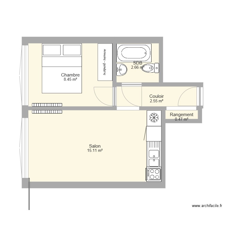 Appartement3. Plan de 0 pièce et 0 m2
