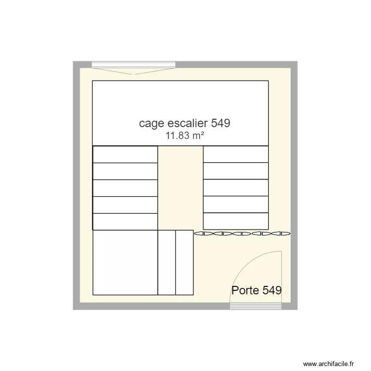 cage escalier 549. Plan de 