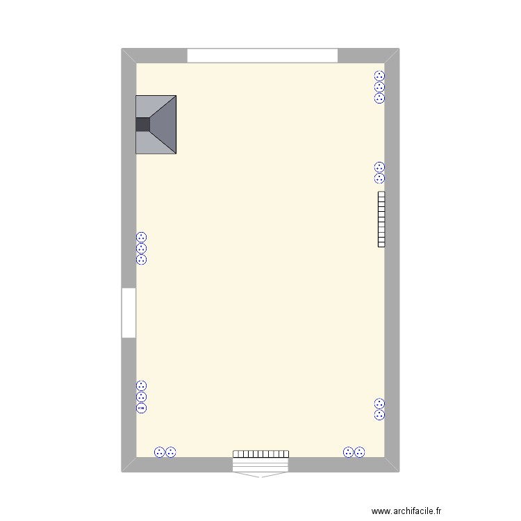 Séjour. Plan de 1 pièce et 32 m2