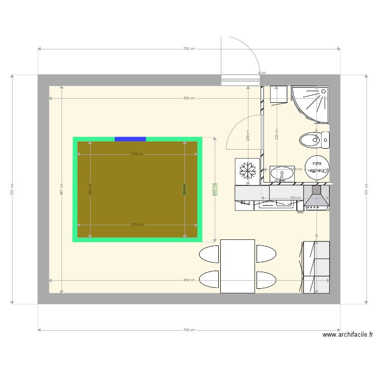 cuisine. Plan de 0 pièce et 0 m2