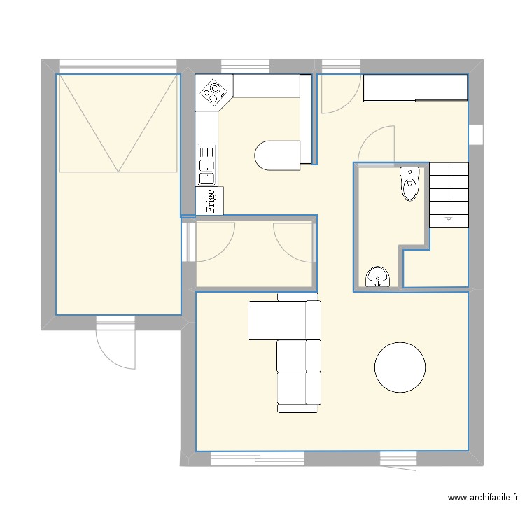 anna. Plan de 7 pièces et 85 m2