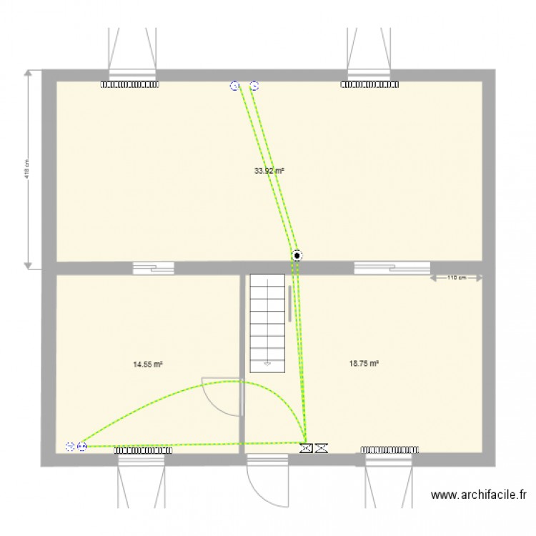 grosbli rdc modifié com. Plan de 0 pièce et 0 m2