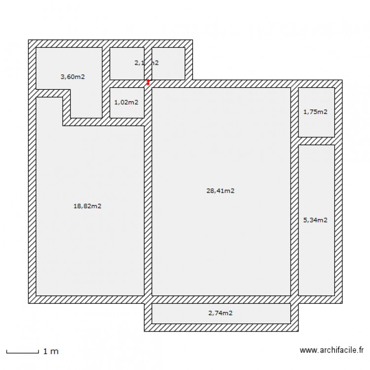 delestrain. Plan de 0 pièce et 0 m2