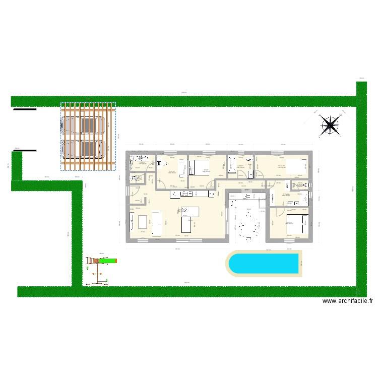 Maison Presci et micka. Plan de 10 pièces et 104 m2