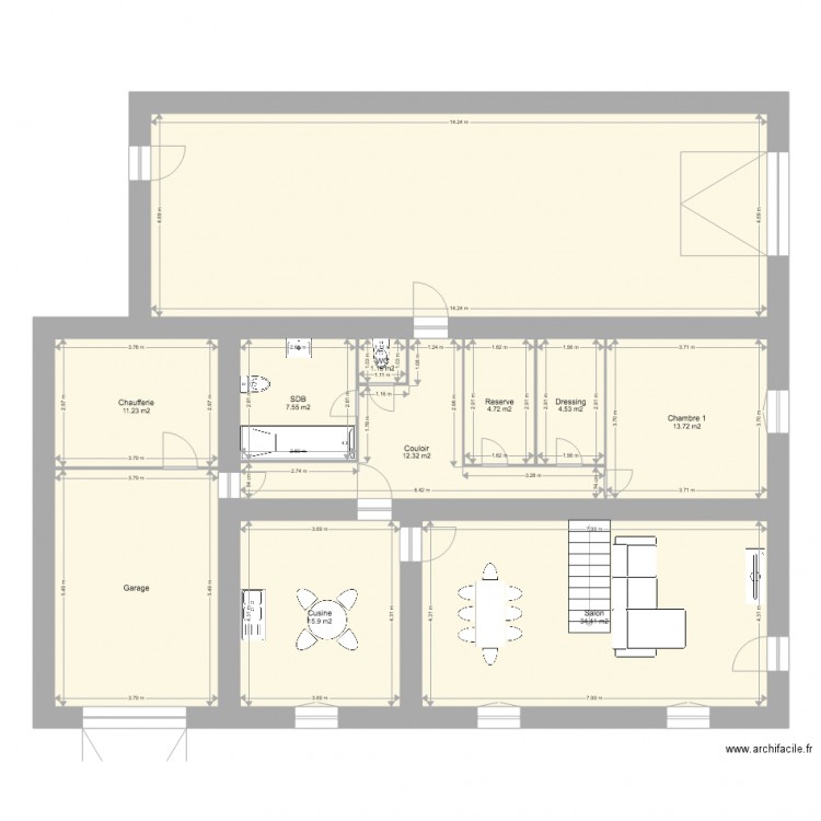 dedette. Plan de 0 pièce et 0 m2