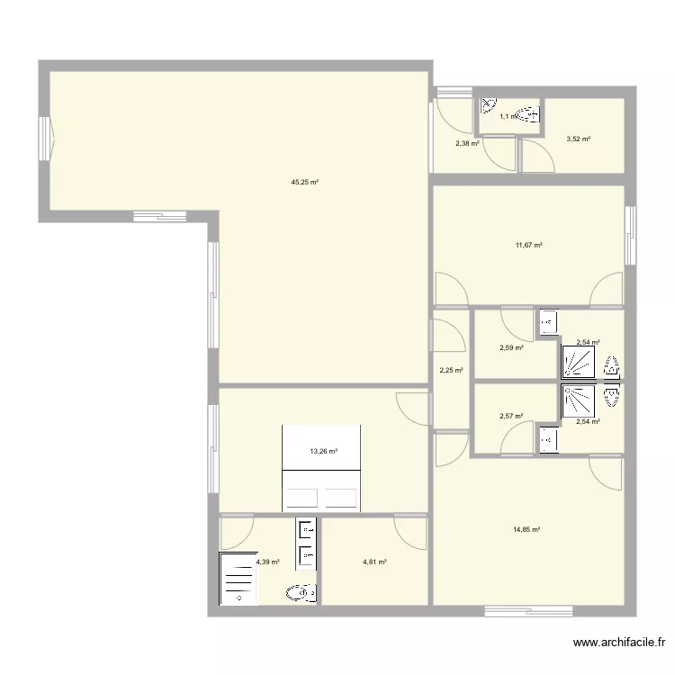 Plein pied 2. Plan de 