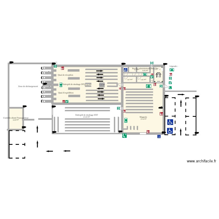 logistique. Plan de 0 pièce et 0 m2