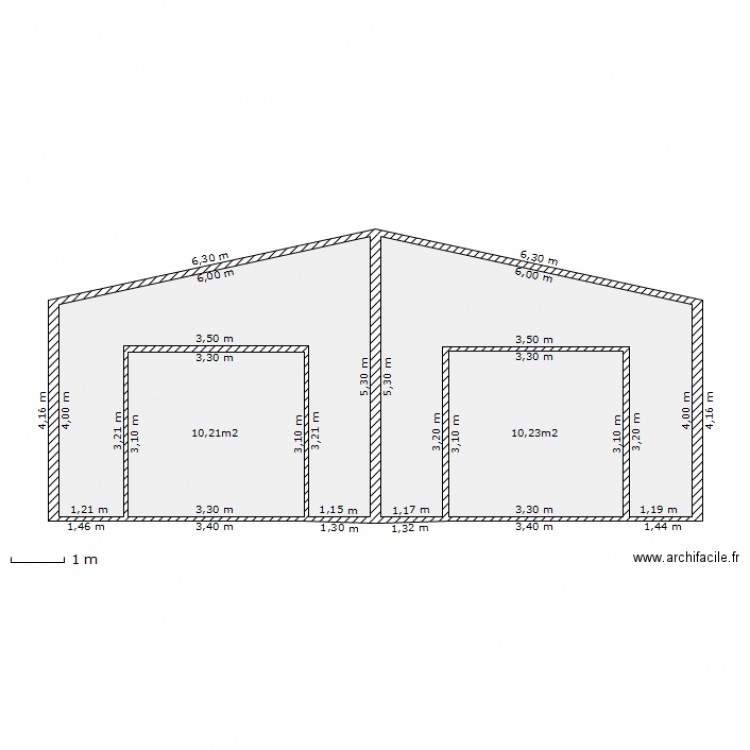 plan de maison 1/100