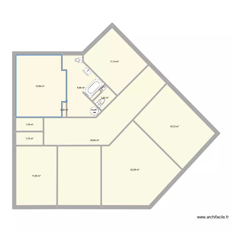 CVP PP av General de Gaulle. Plan de 