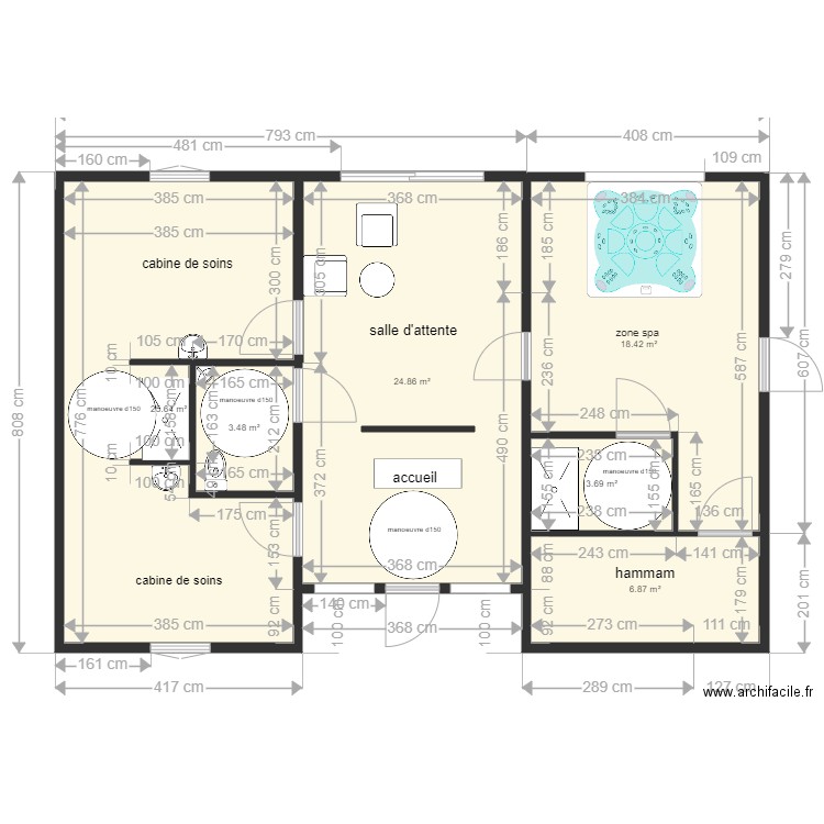 spa bien etre. Plan de 0 pièce et 0 m2