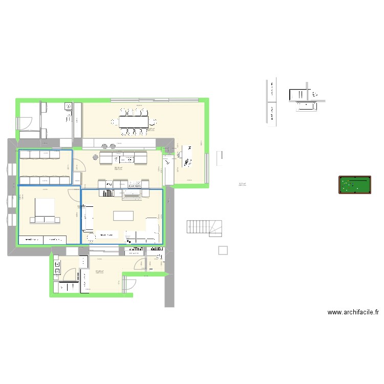 cerfontaine base ESSAIS 20230208-2. Plan de 5 pièces et 149 m2