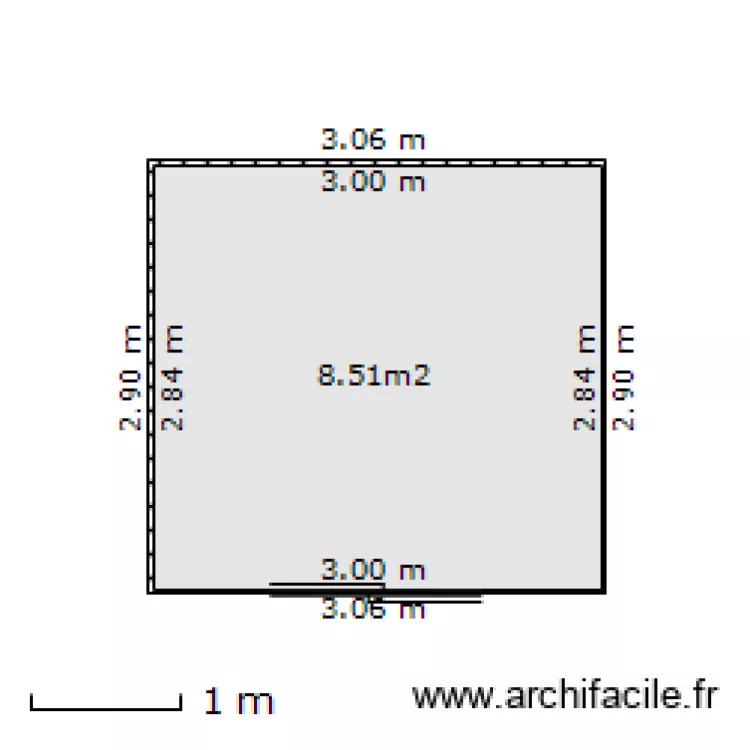abri de jardin. Plan de 