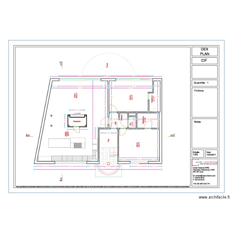 cuisine Celine . Plan de 0 pièce et 0 m2