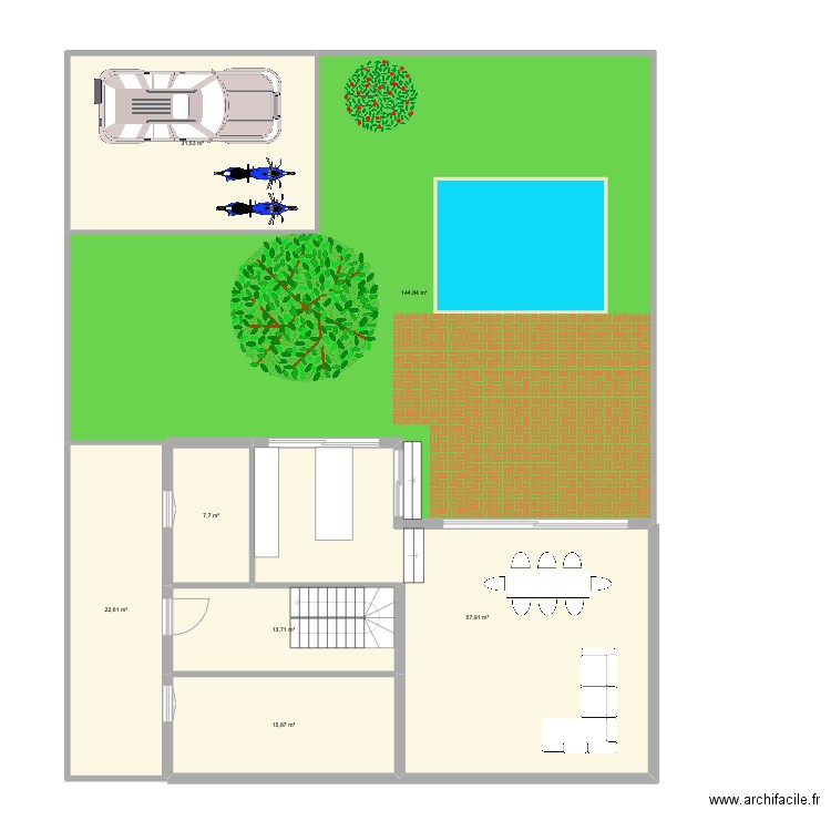 BAZAT. Plan de 0 pièce et 0 m2
