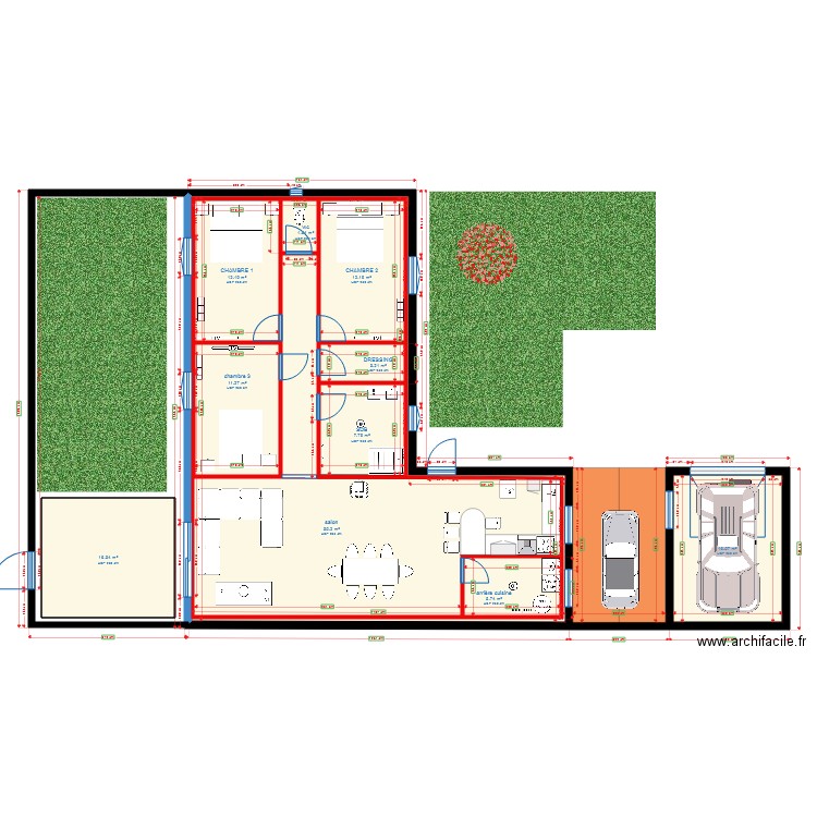 maison Genouillé. Plan de 0 pièce et 0 m2