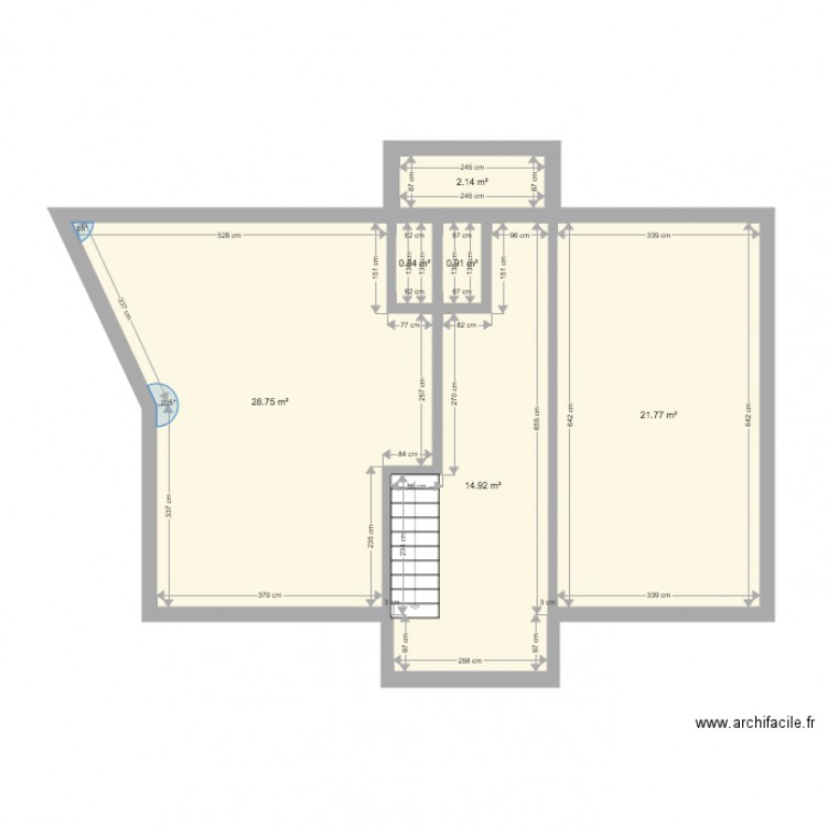 Cud étage 1. Plan de 0 pièce et 0 m2