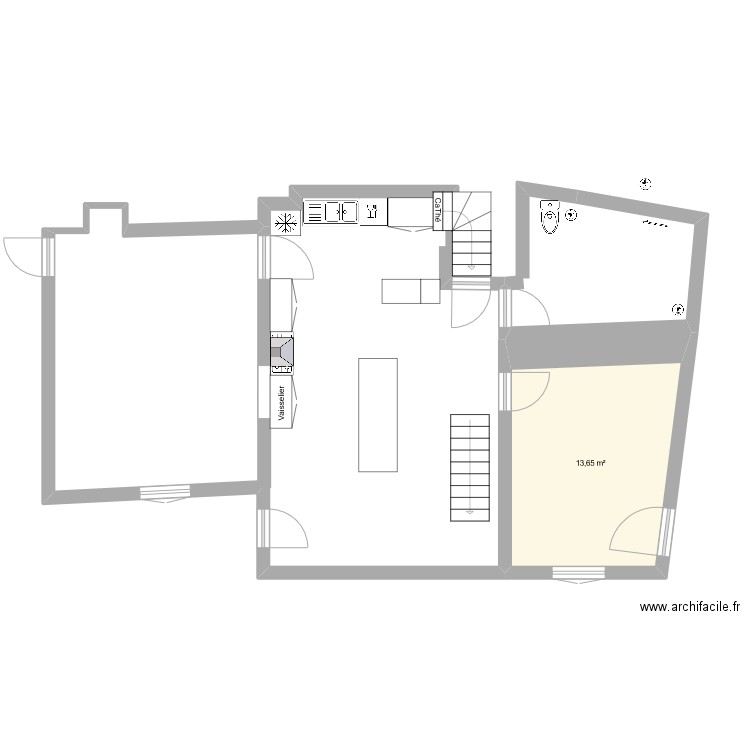 Cuisine1. Plan de 0 pièce et 0 m2