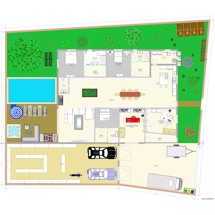 maison . Plan de 