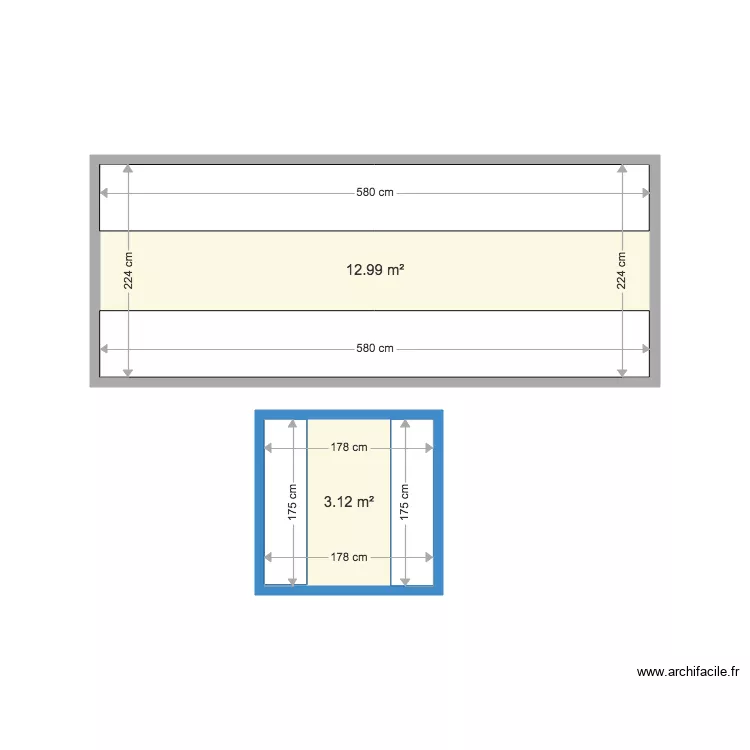 Cuisine container. Plan de 