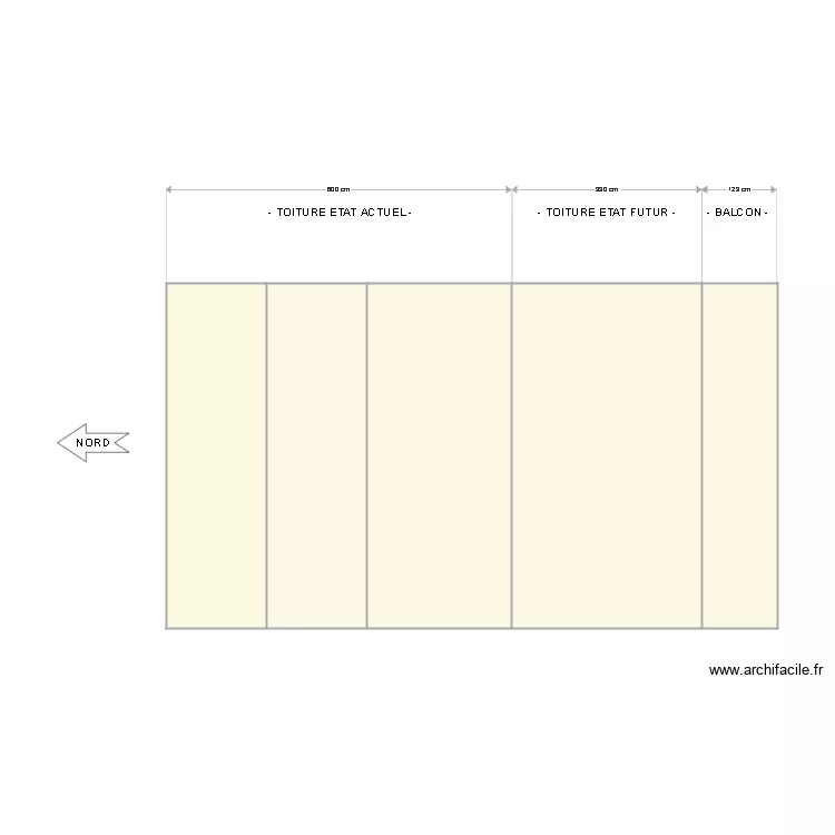 toiture etat FUTUR. Plan de 