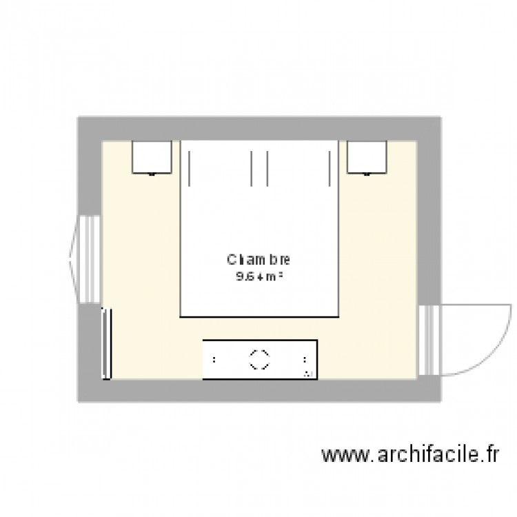 chambre parents. Plan de 0 pièce et 0 m2