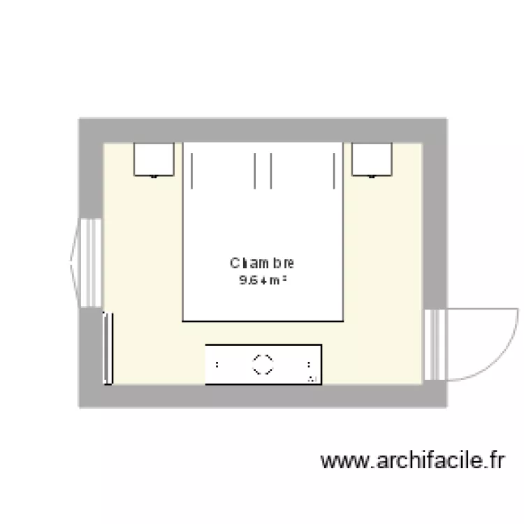 chambre parents. Plan de chambre parents. Plan de