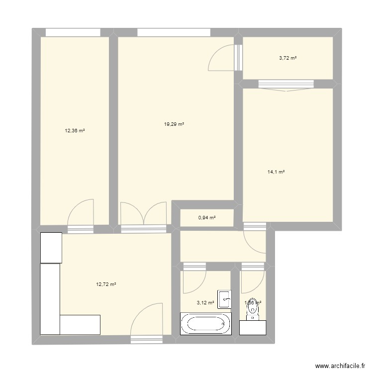 MDV. Plan de 0 pièce et 0 m2