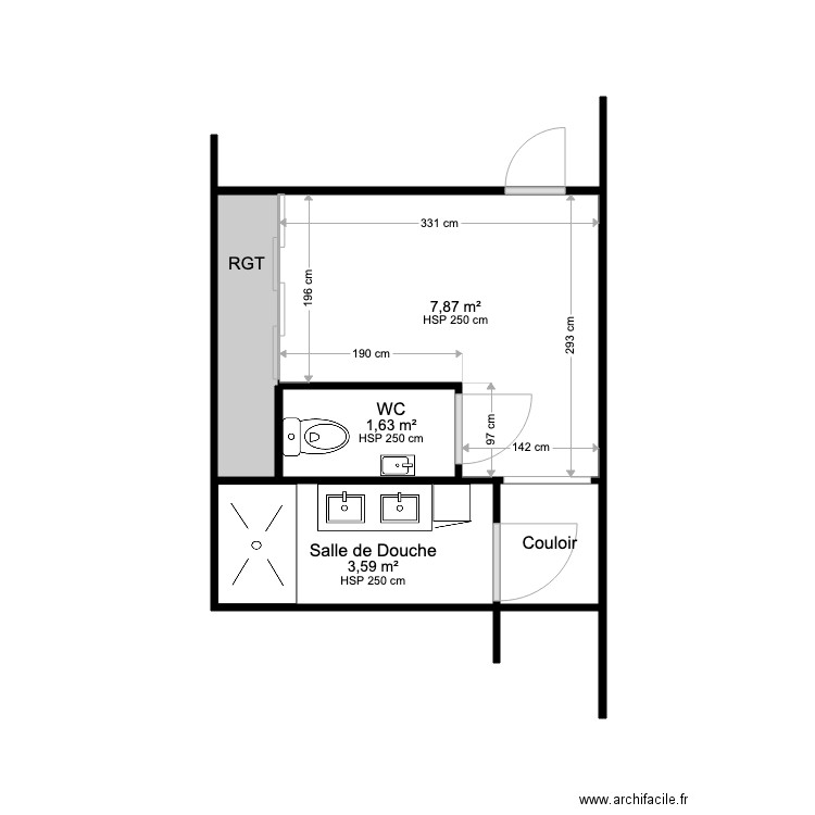 FOYET PROJET. Plan de 0 pièce et 0 m2