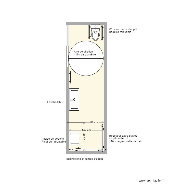 Mourot SDB projet. Plan de 0 pièce et 0 m2