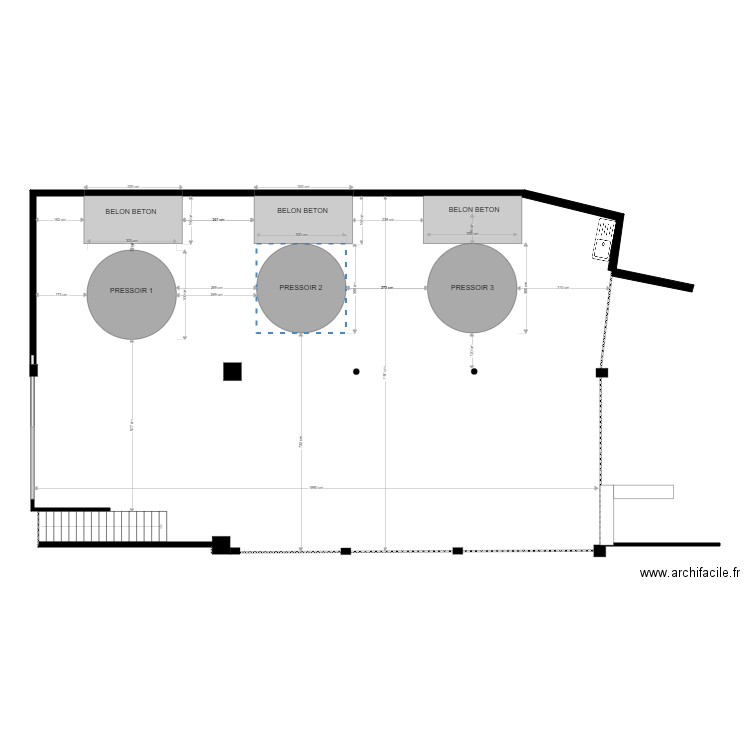 pressoirs RDC. Plan de 0 pièce et 0 m2