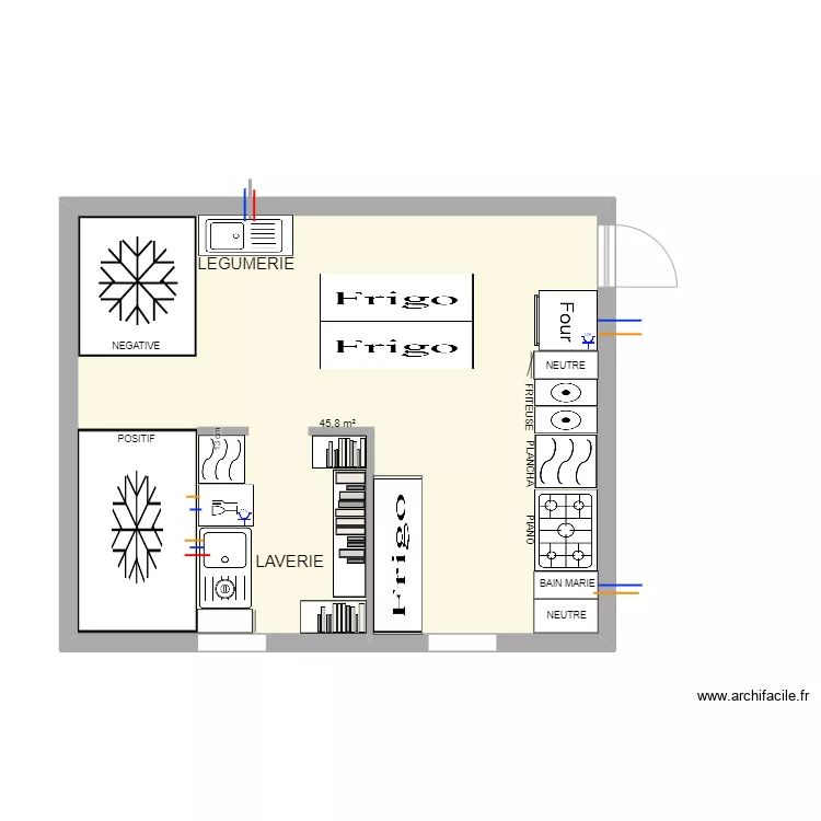 LA TANIERE DE LA BETE. Plan de 