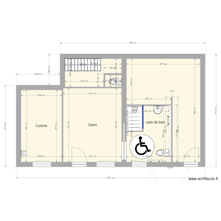 GIBERT CHANTEUGES2. Plan de 11 pièces et 97 m2