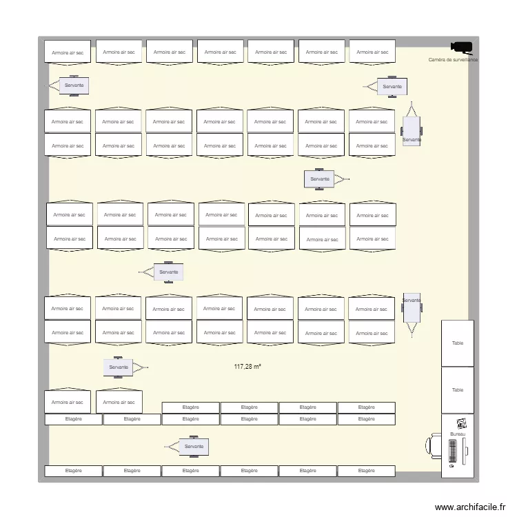 ZONE STOCKAGE COMPOSANT. Plan de 