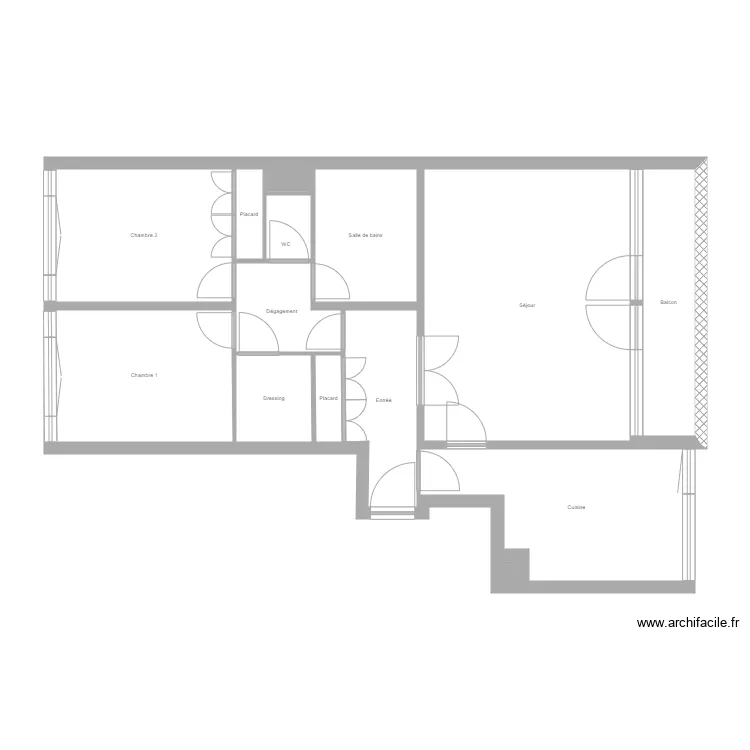 AUTECHAUD MASSON. Plan de 