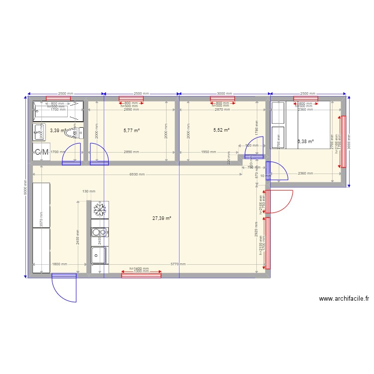 Максим Завидово. Plan de 0 pièce et 0 m2