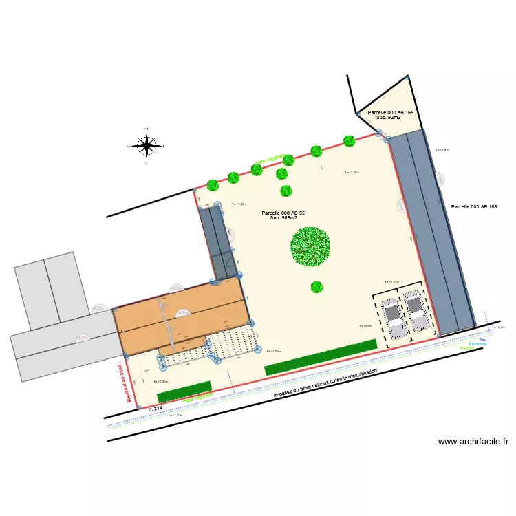 Plan Masse Projet Atelier. Plan de 20 pièces et 1716 m²
