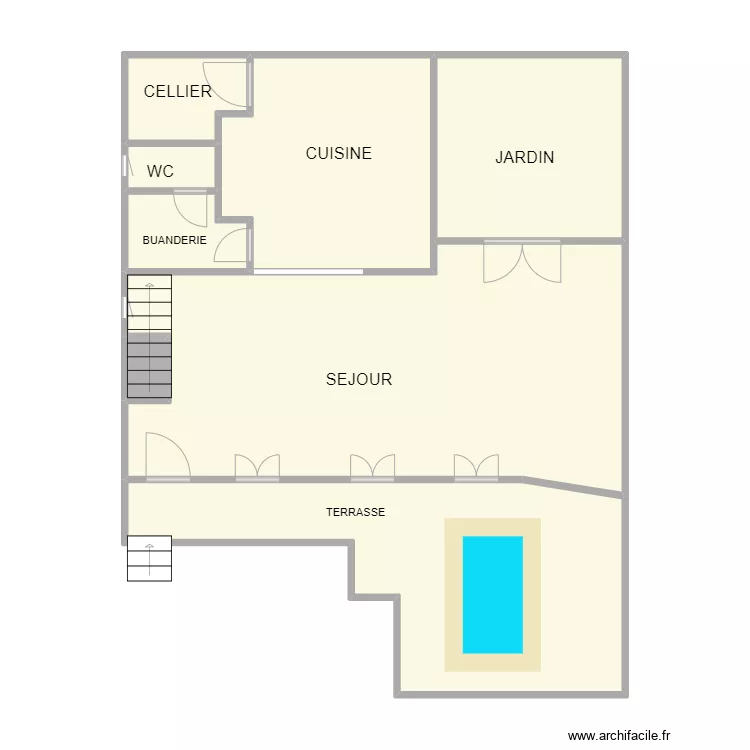 VICTOR LEDENON RDC. Plan de 8  et 88 m²