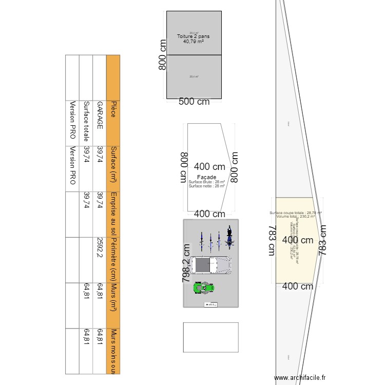 GARAGE. Plan de 0 pièce et 0 m2