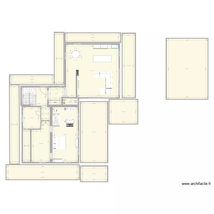 rdc1 c&ocirc;te a jour 2 avec terrasses. Plan de 