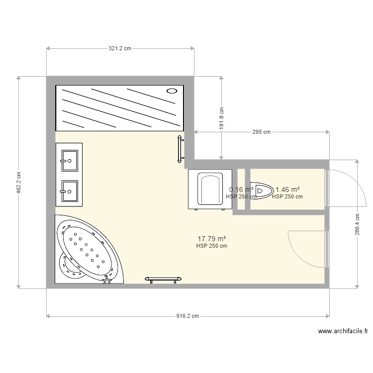 rénovation de salle de bain  . Plan de 0 pièce et 0 m2