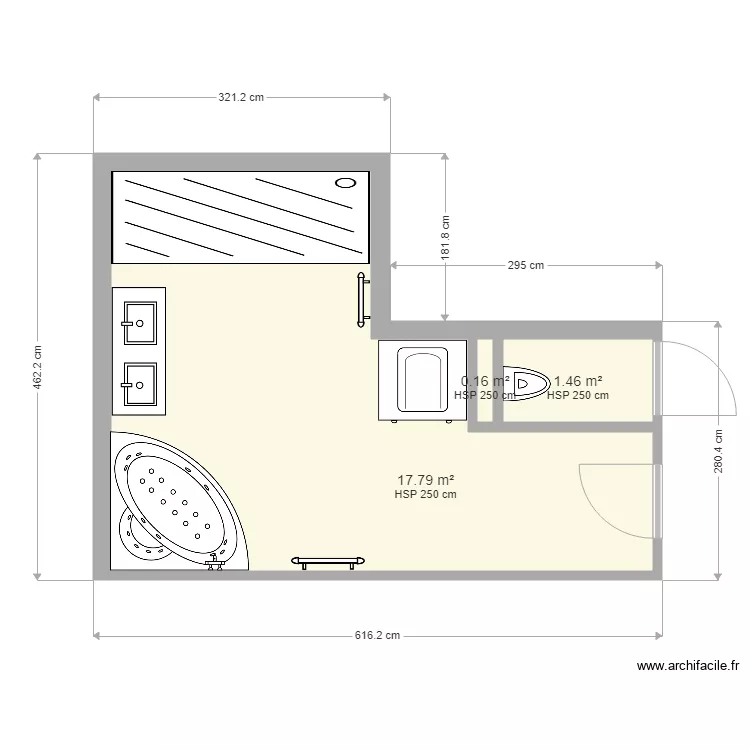 r&eacute;novation de salle de bain  . Plan de 