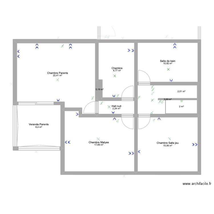 Maison Thomas&Jessica. Plan de 29 pièces et 428 m2