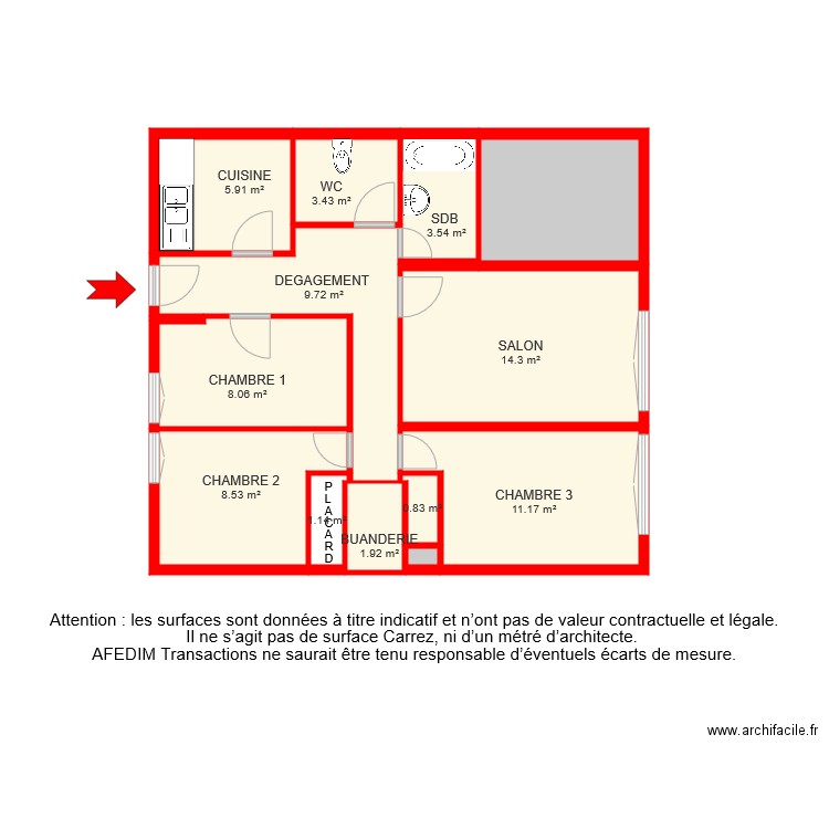 bi test marie . Plan de 0 pièce et 0 m2